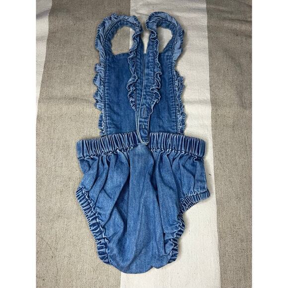 Hanna Andersson Shortalls Romper - Size 12-18 Months - Picture 2 of 5